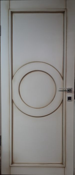 Межкомнатная дверь в профиле массив (эмаль с патиной) Могилёв